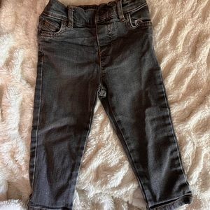 Dark skinny jeans, size 18 months